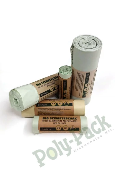 Kukoricakeményítő alapú szemeteszsákok