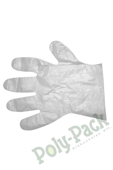 Higiéniai pe fóliakesztyű (100 db./csomag) (10.000db/karton)